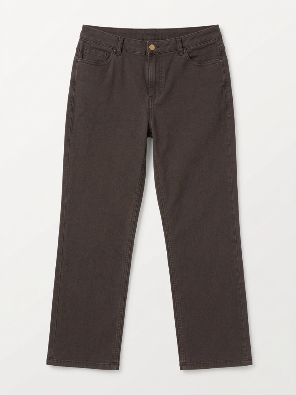 Denver Hayes Straight-Leg Jeans in Espresso Brown